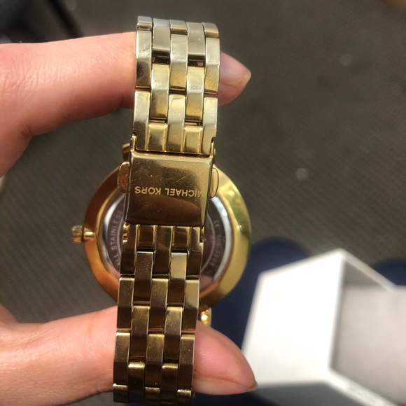 Michael Kors Gold Toned Watch with Crystals - Picture 7 of 15
